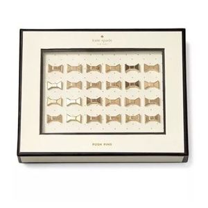 Kate Spade Bow Push Pins Gold Tone Set Of 24